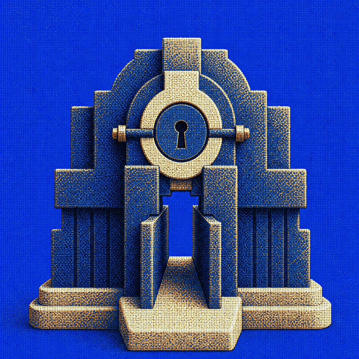 Pointillist locked gateway representing the Murre authorization kernel